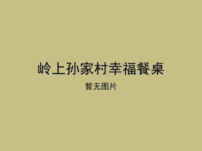 岭上孙家村幸福餐桌