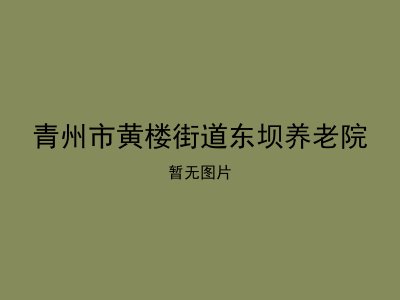 青州市黄楼街道东坝养老院