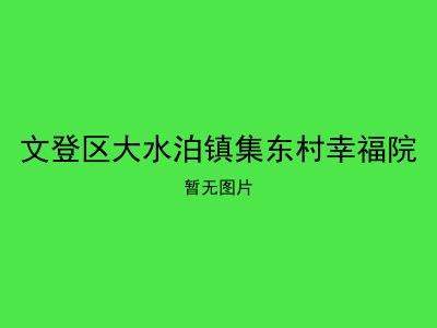 文登区大水泊镇集东村幸福院