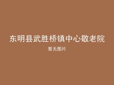 东明县武胜桥镇中心敬老院