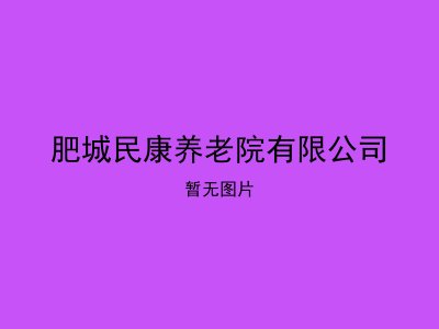 肥城民康养老院有限公司