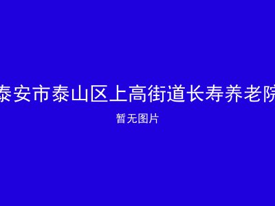 泰安市泰山区上高街道长寿养老院