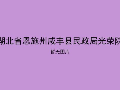 湖北省恩施州咸丰县民政局光荣院