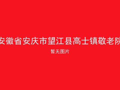 安徽省安庆市望江县高士镇敬老院