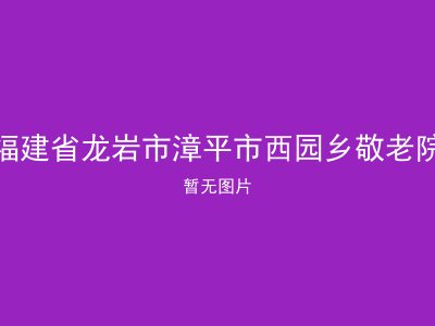 福建省龙岩市漳平市西园乡敬老院