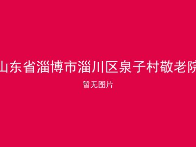 山东省淄博市淄川区泉子村敬老院