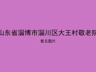 山东省淄博市淄川区大王村敬老院