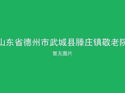 山东省德州市武城县滕庄镇敬老院